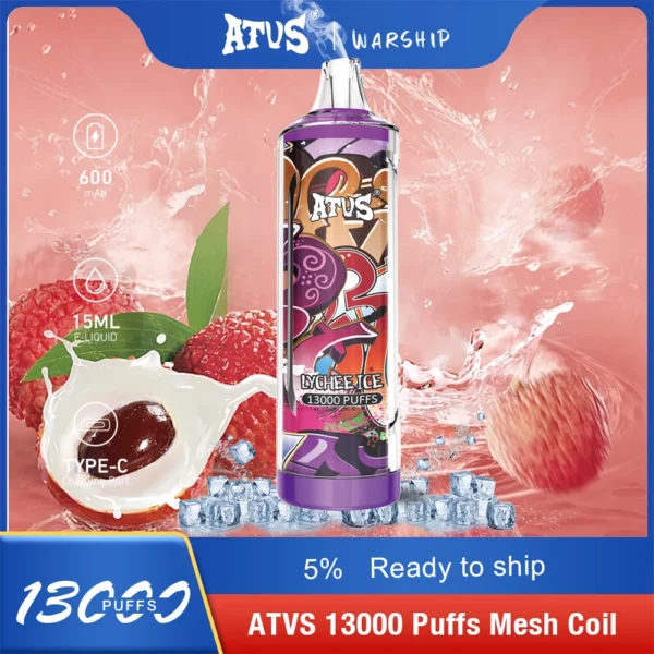 Atvs 13000 Puffs 5% Caneta Vapes Descartáveis ​​Recarregáveis ​​com Baixo Nicotina em Massa Comprar Atacado - FishVape - 6