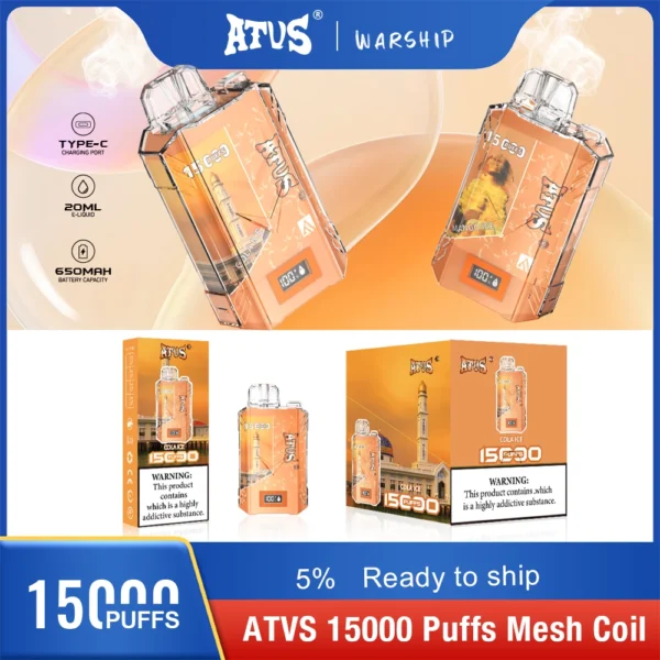 Atvs 15000 Puffs 5% Oplaadbare wegwerp-vapes-pen met laag nicotinegehalte, bulk kopen groothandel - FishVape - 10