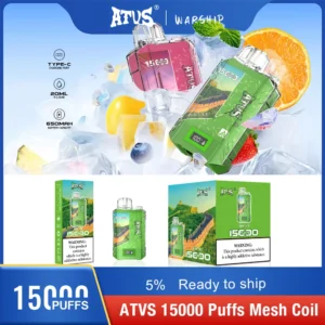Atvs 15000 Puffs 5% Oplaadbare wegwerpvapes-pen met laag nicotinegehalte, bulk kopen groothandel - FishVape - 17