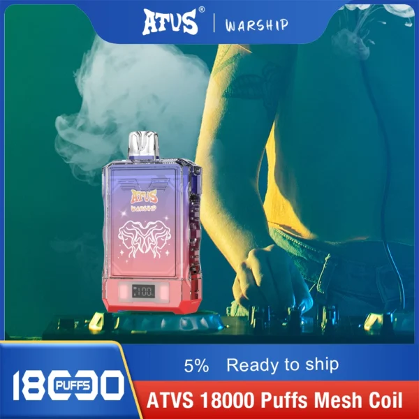 Atvs Warship 18000 Puffs 5% Genopladelige engangsvapes med lavt nikotinindhold Pen Bulk Køb Engros - FishVape - 2