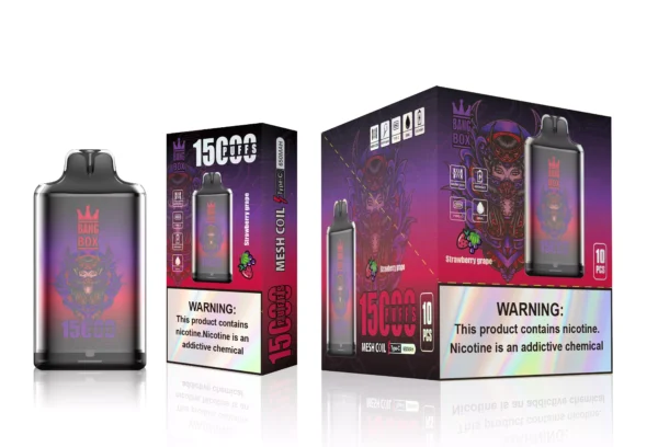 Bang Box S1 15000 Puffs 0% 2% 3% 5% Madala nikotiinisisaldusega laetav ühekordne Vapes Pen hulgiost hulgimüük – FishVape – 2