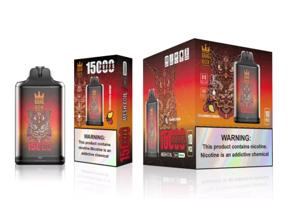 Bang Box S1 15000 Puffs 0% 2% 3% 5% Madala nikotiinisisaldusega laetav ühekordne Vapes Pen hulgiost hulgimüük – FishVape – 12