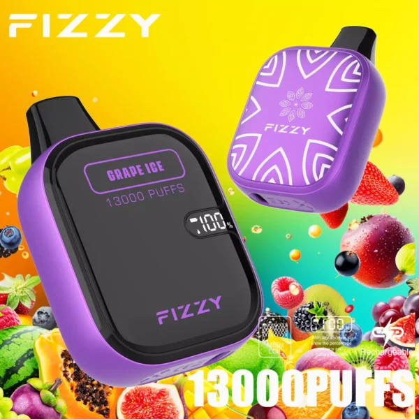 Fizzy Boom 13000 Puffs 2% 5% Low Nicotine Rechargeable Disposable Vapes Pen Bulk Buy Wholesale - FishVape - 2