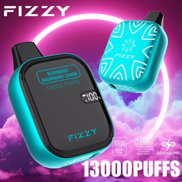 Fizzy Boom 13000 Puffs 2% 5% Low Nicotine Rechargeable Disposable Vapes Pen Bulk Buy Wholesale - FishVape - 3