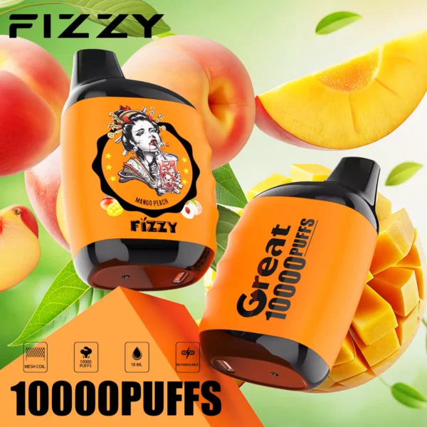 Fizzy Great 10000 Rookwolken 2% 5% Oplaadbare wegwerpvapes-pen met laag nicotinegehalte Bulk kopen groothandel - FishVape - 7