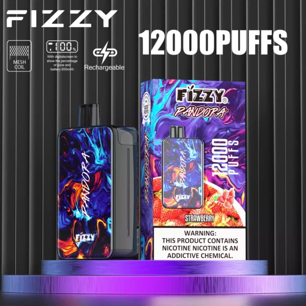 Fizzy Pandora 12000 Puffs 2% 5% Oplaadbare wegwerpvapes-pen met laag nicotinegehalte Bulk kopen groothandel - FishVape - 2