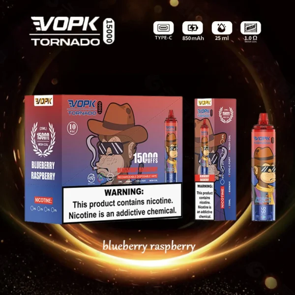 VOPK Tornado 15000 Puffs 0% 2% 3% 5% Stylo à vape jetable rechargeable à faible teneur en nicotine en vrac Acheter en gros - FishVape - 4