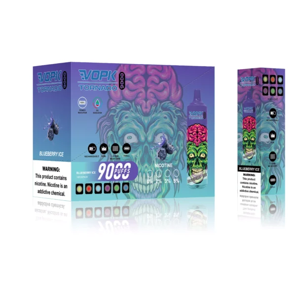 VOPK Tornado 9000 Puffs 0% 2% 3% 5% Nikotinarm, wiederaufladbar, Einweg-Vapes, Pen, Großpackung, Großhandel kaufen – FishVape – 3