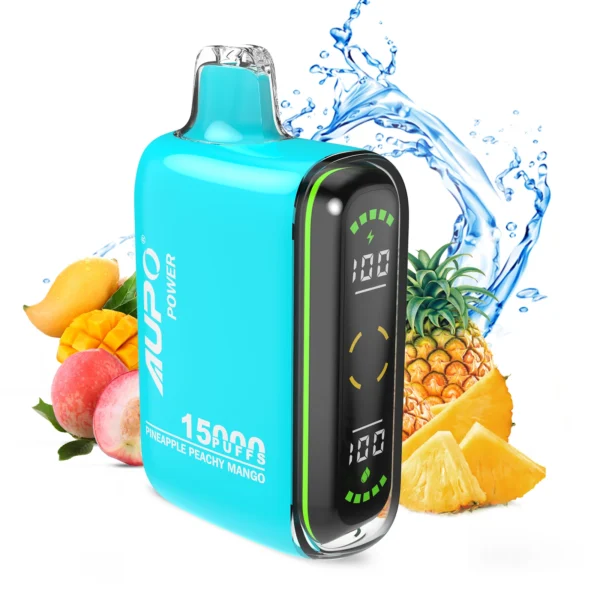 AUPO 15000 Puffs Двойной сетчатый светодиодный дисплей 2% Перезаряжаемая одноразовая ручка для вейпов с низким содержанием никотина Купить оптом - FishVape - 6