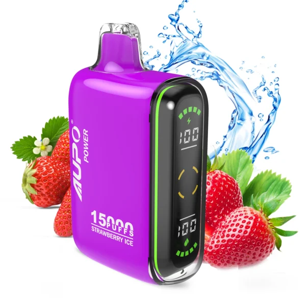 AUPO 15000 Puffs Двойной сетчатый светодиодный дисплей 2% Перезаряжаемая одноразовая ручка для вейпов с низким содержанием никотина Купить оптом - FishVape - 7
