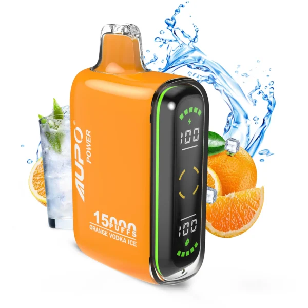 AUPO 15000 Puffs Двойной сетчатый светодиодный дисплей 2% Перезаряжаемая одноразовая ручка для вейпов с низким содержанием никотина Купить оптом - FishVape - 8