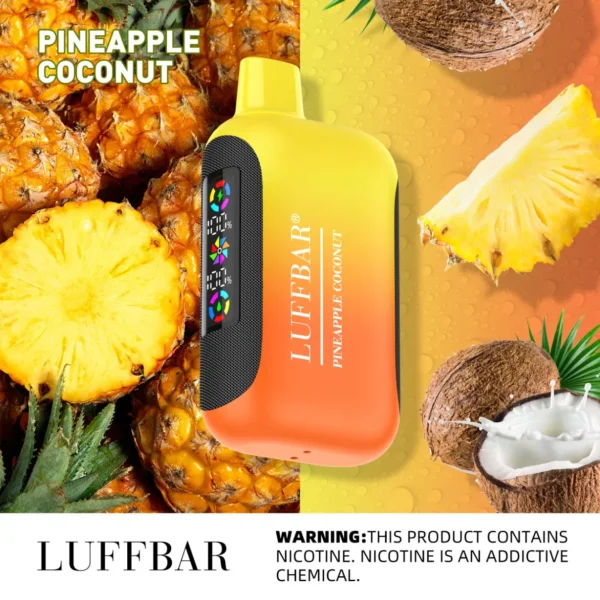VASY LUFFBAR Dually 20000 Puffs Dual Digital Screen 50mg Low Nicotine Rechargeable Disposable Vapes Pen Bulk Buy Wholesale - FishVape - 6