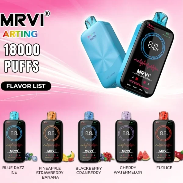 MRVI Arting 18000 Puff Dual Mesh Display a schermo intero 2% 5% Penna per vaporizzatori usa e getta ricaricabile a basso contenuto di nicotina all'ingrosso Acquista all'ingrosso - FishVape - 1