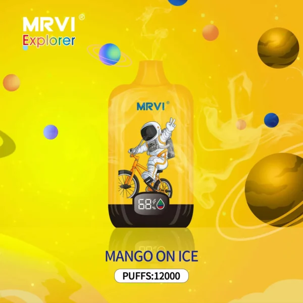 MRVI Explorer 12000 Puffs Цифровой экран 2% 3% 5% Перезаряжаемая одноразовая ручка для электронных сигарет с низким содержанием никотина Купить оптом - FishVape - 5
