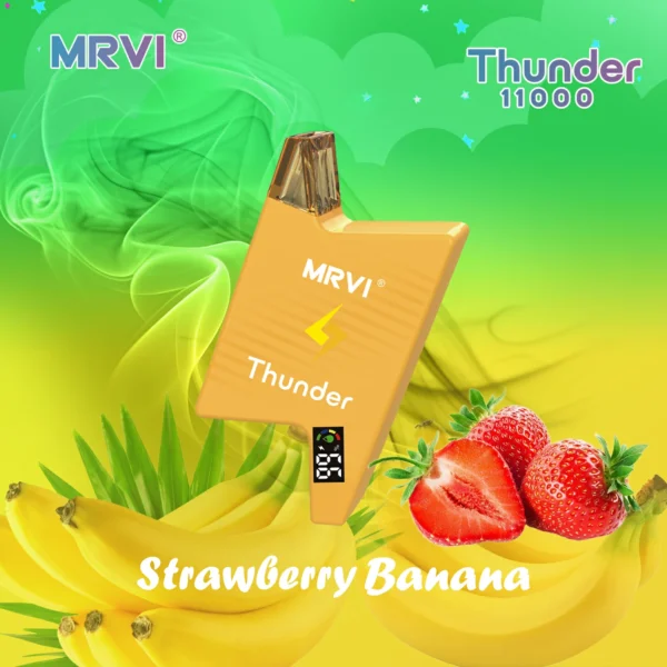 MRVI Thunder 11000 Puffs Tela Digital 2% 3% 5% Caneta Vapes Descartáveis ​​Recarregáveis ​​com Baixa Nicotina em Massa Comprar Atacado - FishVape - 4
