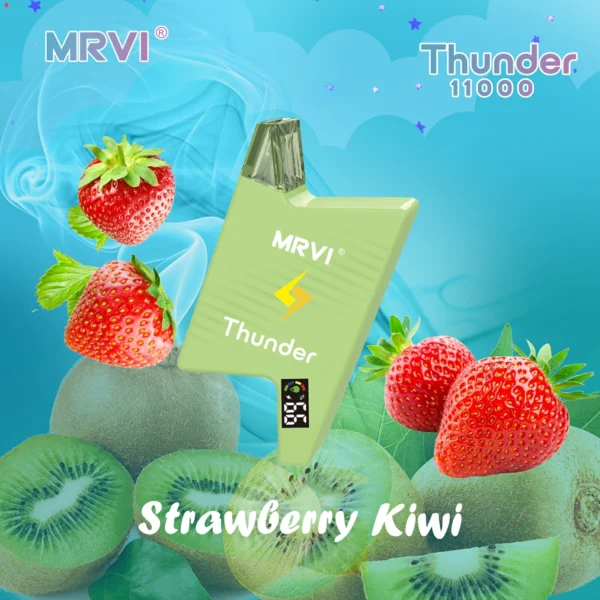 MRVI Thunder 11000 Puffs Tela Digital 2% 3% 5% Caneta Vapes Descartáveis ​​Recarregáveis ​​com Baixa Nicotina em Massa Comprar Atacado - FishVape - 6