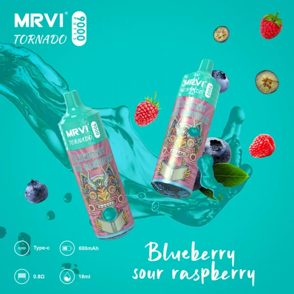 MRVI Tornado 9000 Puffs 2% 3% 5% Vapes desechables recargables con bajo contenido de nicotina Compra a granel al por mayor - FishVape - 5
