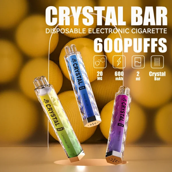 MYDE Crystal Bar 600 Puffs 2% Nikotinarmer Einweg-Vapes-Stift, Großpackung kaufen – FishVape – 1