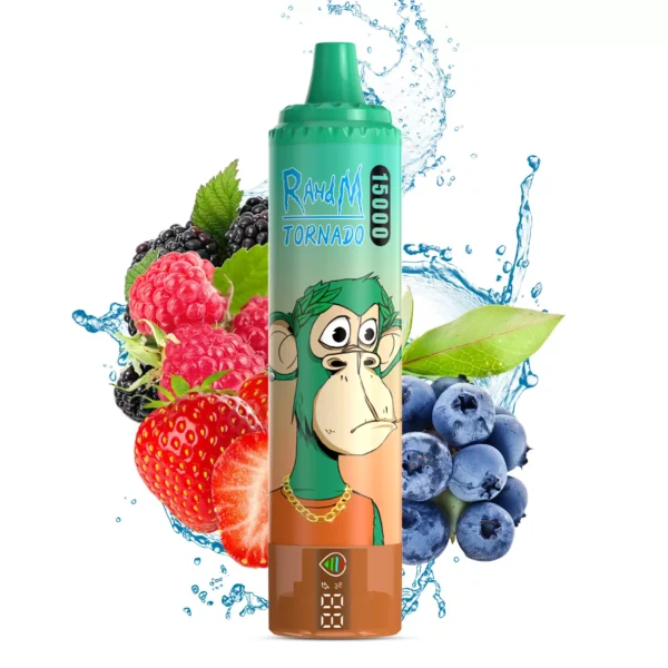 RahdM Tornado 15000 Puffs Display LED 2% Baixa Nicotina Recarregável Vapes Canetas Descartáveis ​​Em Massa Comprar Atacado - FishVape - 11