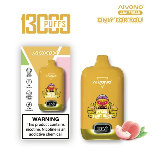 AIVONO AIM FREAK 13000 Puffs Digital Screen 0% 2% 3% 5% Nikotynowy akumulator Jednorazowy długopis Vapes Kup hurtowo - FishVape - 9