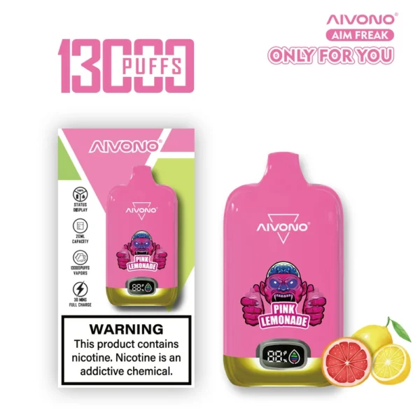 AIVONO AIM FREAK 13000 Puffs Digital Screen 0% 2% 3% 5% Nikotynowy akumulator Jednorazowy długopis Vapes Kup hurtowo - FishVape - 11