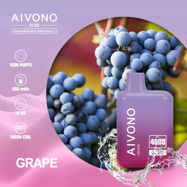 AIVONO AIM BOXX 4000 Puffs 0% 2% 5% Перезаряжаемые одноразовые ручки для электронных сигарет с низким содержанием никотина, оптовая покупка оптом - FishVape - 11