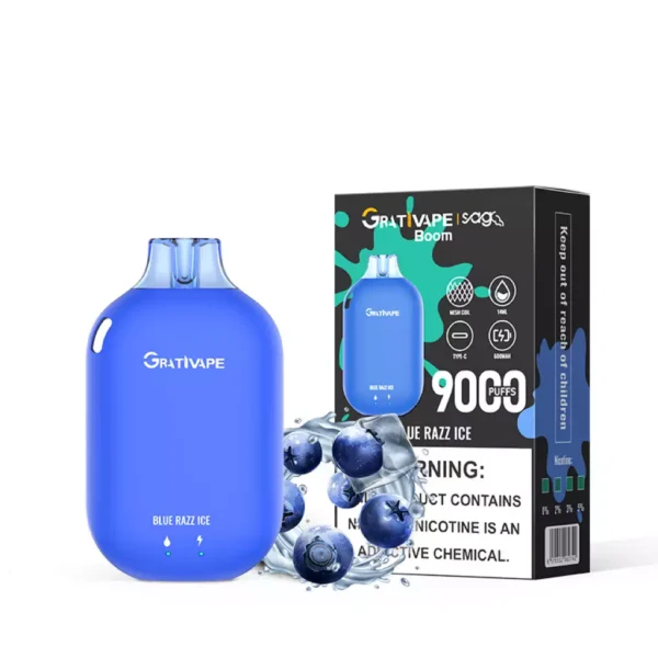 Grativape Boom 9000 Puffs 0% 2% 3% 5% Penna per vaporizzatori usa e getta ricaricabile a basso contenuto di nicotina all'ingrosso Acquista all'ingrosso - FishVape - 6