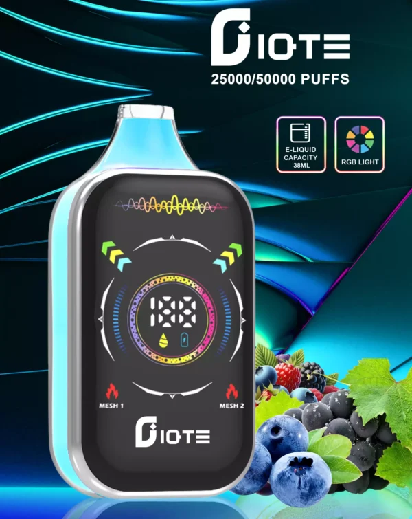 IQTE 50000 Puff Dual Mesh RGB Schermo intero 0% 2% 5% Penna per vaporizzatori usa e getta ricaricabile a basso contenuto di nicotina all'ingrosso Acquista all'ingrosso - FishVape - 6