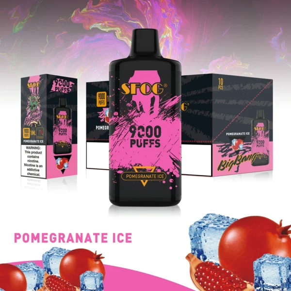 SFOG BIG BANG 9000 Puffs 0% 2% 3% 5% Genopladelige engangsvapes med lavt nikotinindhold Pen Bulk Køb Engros - FishVape - 6