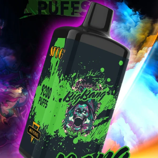 SFOG BIG BANG 9000 Puffs 0% 2% 3% 5% Genopladelige engangsvapes med lavt nikotinindhold Pen Bulk Køb Engros - FishVape - 1