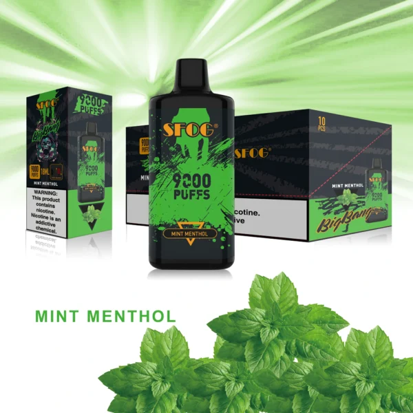 SFOG BIG BANG 9000 Puffs 0% 2% 3% 5% Genopladelige engangsvapes med lavt nikotinindhold Pen Bulk Køb Engros - FishVape - 2