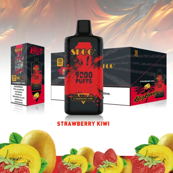 SFOG BIG BANG 9000 Puffs 0% 2% 3% 5% Genopladelige engangsvapes med lavt nikotinindhold Pen Bulk Køb Engros - FishVape - 13