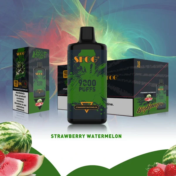 SFOG BIG BANG 9000 Puffs 0% 2% 3% 5% Genopladelige engangsvapes med lavt nikotinindhold Pen Bulk Køb Engros - FishVape - 11