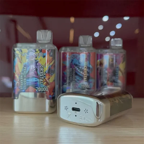 VAPME Crystal 20000 Puffs kahekordse maitsega digitaalne ekraan 2% madala nikotiinisisaldusega laetav ühekordne Vapes pliiats hulgi - FishVape - 8