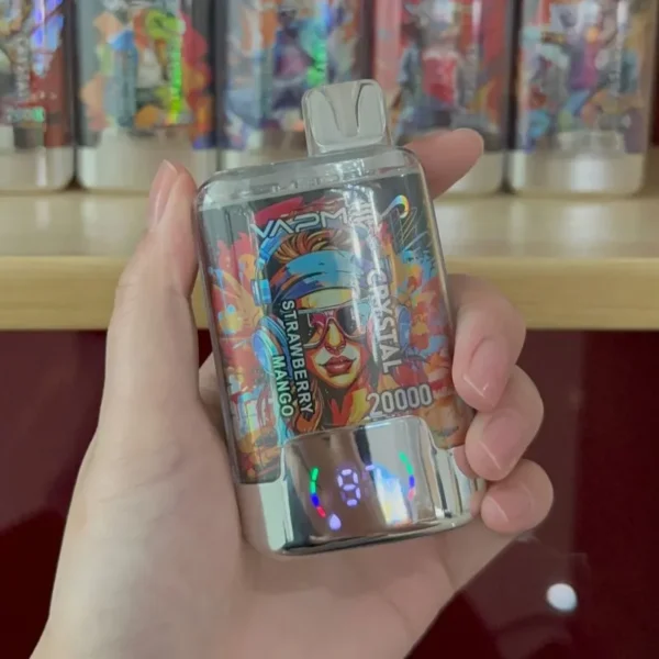VAPME Crystal 20000 Puffs kahekordse maitsega digitaalne ekraan 2% madala nikotiinisisaldusega laetav ühekordne Vapes pliiats hulgi - FishVape - 9